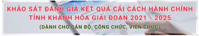 Khảo sát  đánh giá kết quả CCHC