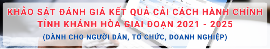 Khảo sát  đánh giá kết quả CCHC