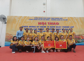 Tham dự Hội thao chào mừng kỷ niệm 78 ngày thành lập ngành Lao động – Thương binh và Xã hội (28/8/1945 – 28/8/2023)