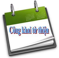 Bảng công khai quà từ thiện trong tháng 11 năm 2025